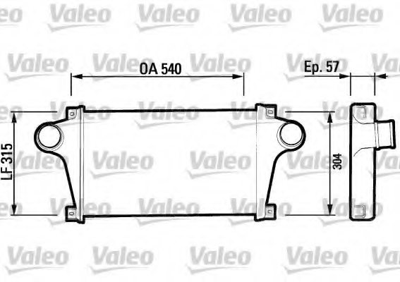 VALEO 816731 Intercooler, charger